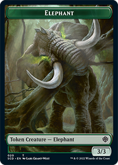 Elephant // Thopter Double-Sided Token [Starter Commander Decks] | Dragon's Lair Comics and Fantasy Houston TX