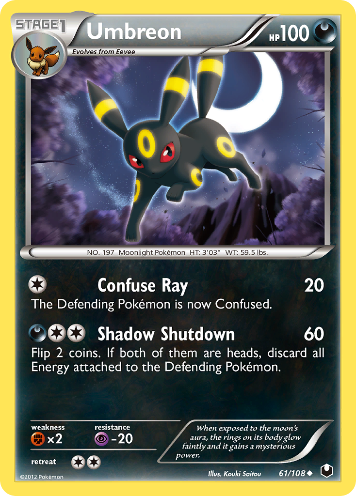 Umbreon (61/108) [Black & White: Dark Explorers] | Dragon's Lair Comics and Fantasy Houston TX