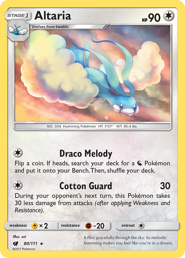 Altaria (80/111) [Sun & Moon: Crimson Invasion] | Dragon's Lair Comics and Fantasy Houston TX