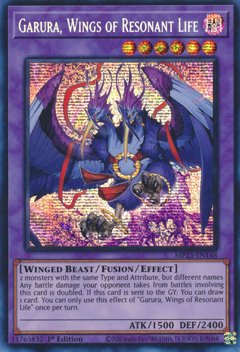 Garura, Wings of Resonant Life [MP23-EN148] Prismatic Secret Rare | Dragon's Lair Comics and Fantasy Houston TX