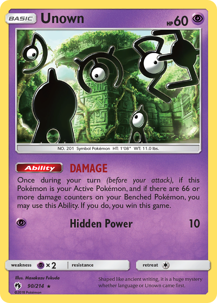 Unown (90/214) [Sun & Moon: Lost Thunder] | Dragon's Lair Comics and Fantasy Houston TX