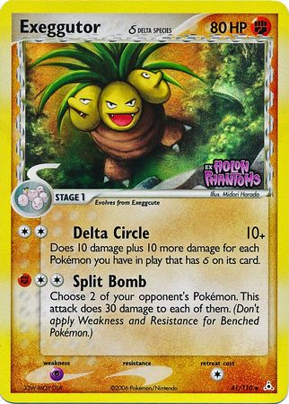 Exeggutor (41/110) (Delta Species) (Stamped) [EX: Holon Phantoms] | Dragon's Lair Comics and Fantasy Houston TX