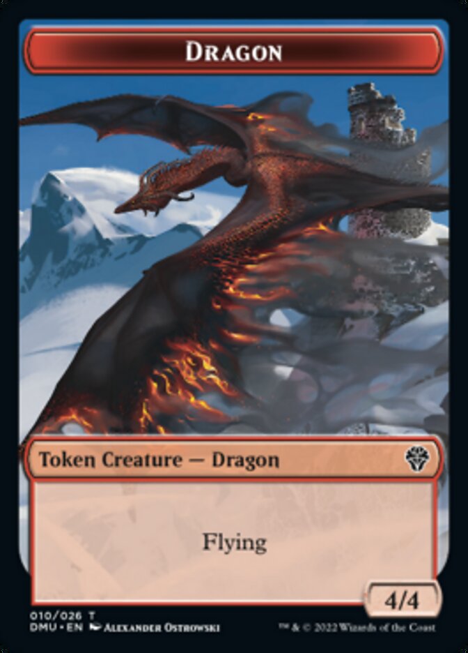 Dragon Token [Dominaria United Tokens] | Dragon's Lair Comics and Fantasy Houston TX