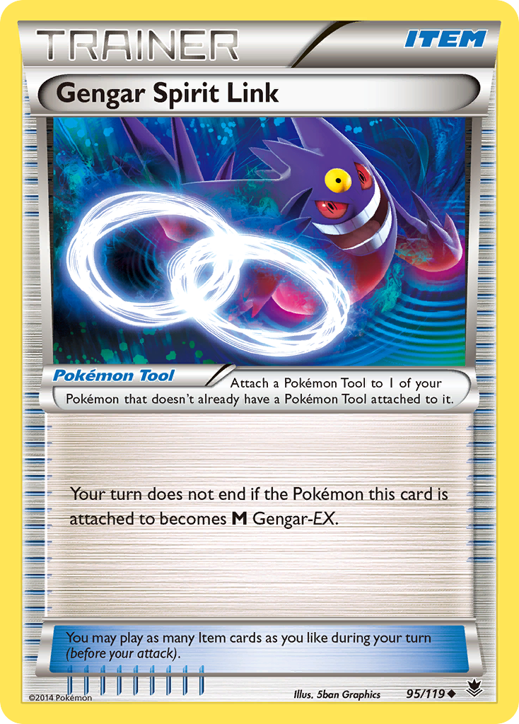 Gengar Spirit Link (95/119) [XY: Phantom Forces] | Dragon's Lair Comics and Fantasy Houston TX