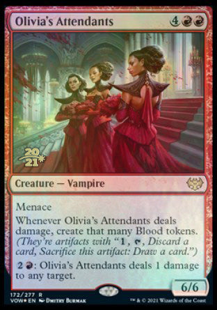 Olivia's Attendants [Innistrad: Crimson Vow Prerelease Promos] | Dragon's Lair Comics and Fantasy Houston TX