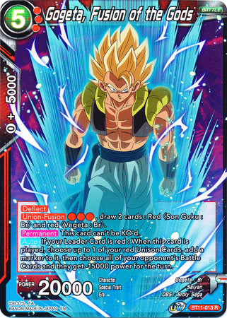 Gogeta, Fusion of the Gods (BT11-013) [Vermilion Bloodline 2nd Edition] | Dragon's Lair Comics and Fantasy Houston TX