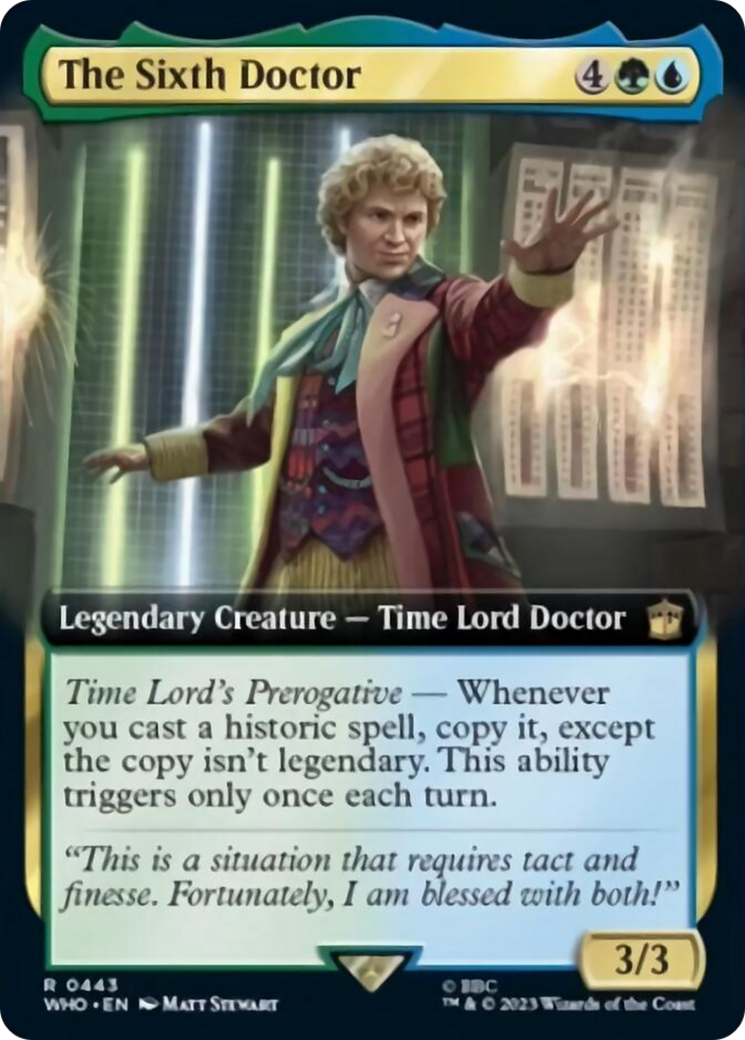 The Sixth Doctor (Extended Art) [Doctor Who] | Dragon's Lair Comics and Fantasy Houston TX