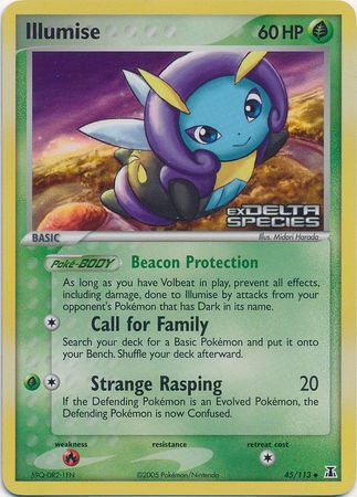 Illumise (45/113) (Stamped) [EX: Delta Species] | Dragon's Lair Comics and Fantasy Houston TX