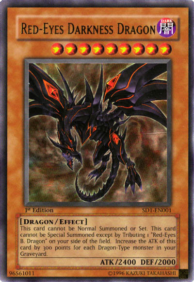 Red-Eyes Darkness Dragon [SD1-EN001] Ultra Rare | Dragon's Lair Comics and Fantasy Houston TX