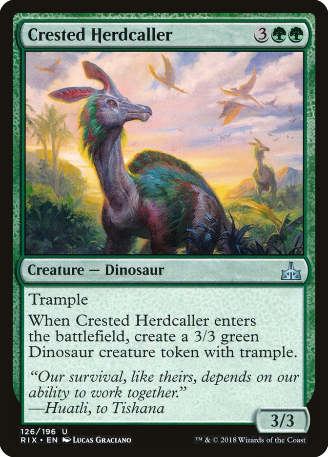 Crested Herdcaller [Rivals of Ixalan] | Dragon's Lair Comics and Fantasy Houston TX