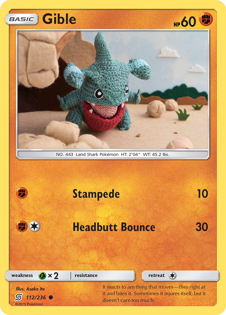 Gible (112/236) [Sun & Moon: Unified Minds] | Dragon's Lair Comics and Fantasy Houston TX