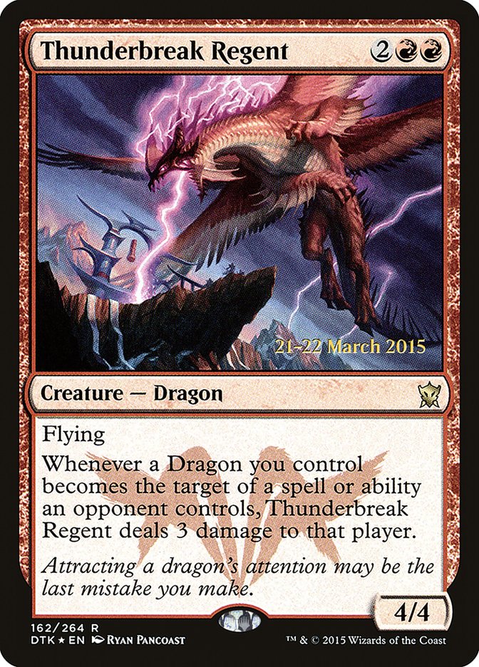 Thunderbreak Regent [Dragons of Tarkir Prerelease Promos] | Dragon's Lair Comics and Fantasy Houston TX