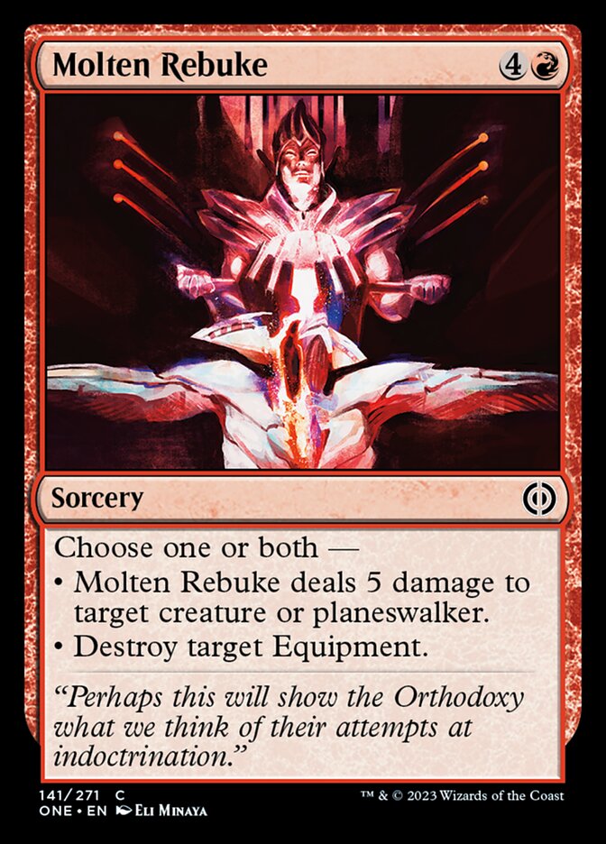 Molten Rebuke [Phyrexia: All Will Be One] | Dragon's Lair Comics and Fantasy Houston TX