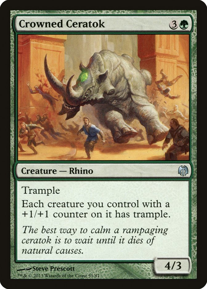 Crowned Ceratok [Duel Decks: Heroes vs. Monsters] | Dragon's Lair Comics and Fantasy Houston TX