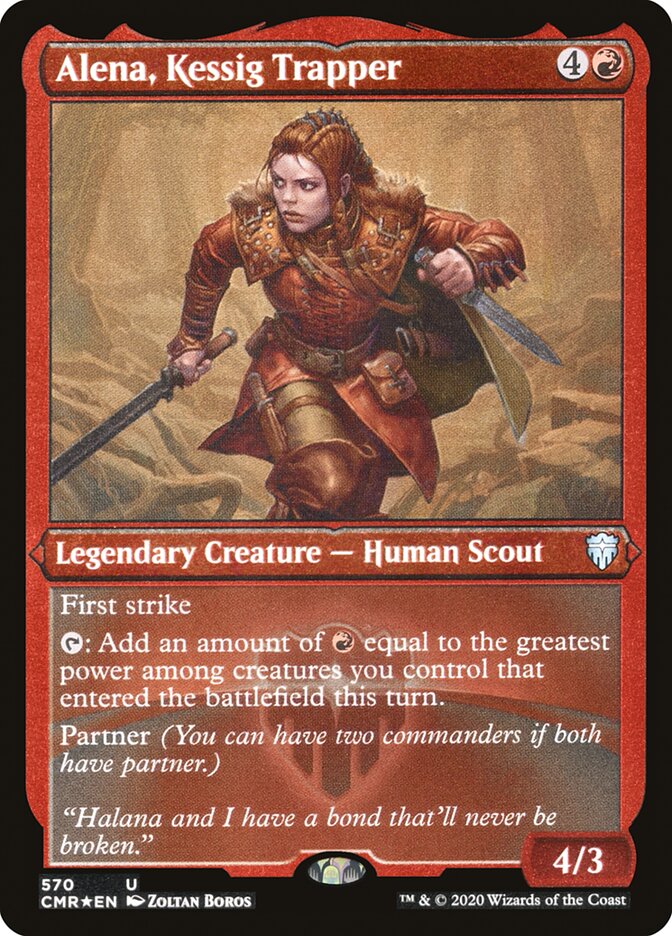 Alena, Kessig Trapper (Foil Etched) [Commander Legends] | Dragon's Lair Comics and Fantasy Houston TX