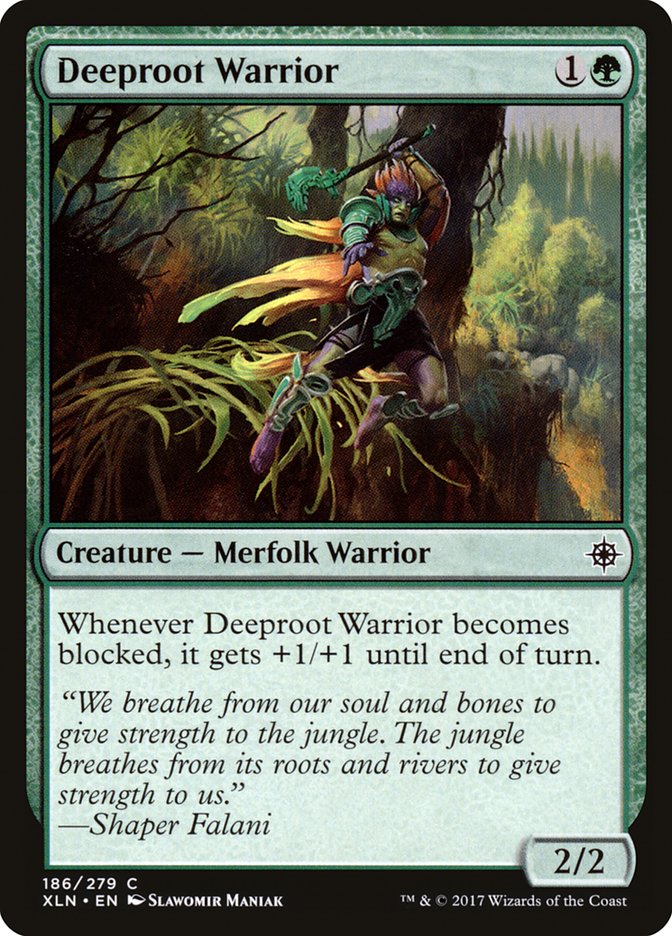 Deeproot Warrior [Ixalan] | Dragon's Lair Comics and Fantasy Houston TX