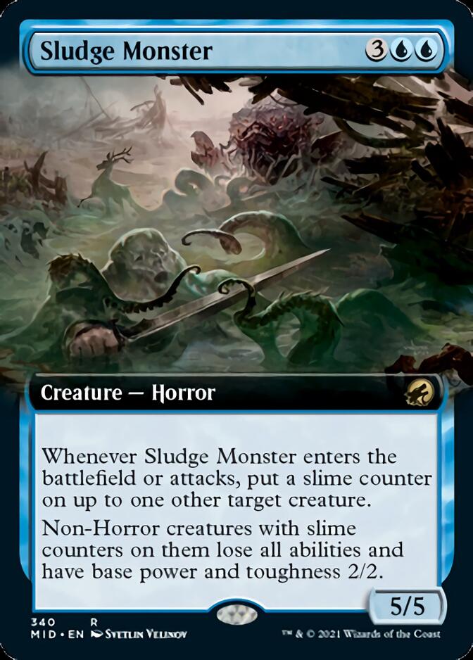 Sludge Monster (Extended Art) [Innistrad: Midnight Hunt] | Dragon's Lair Comics and Fantasy Houston TX