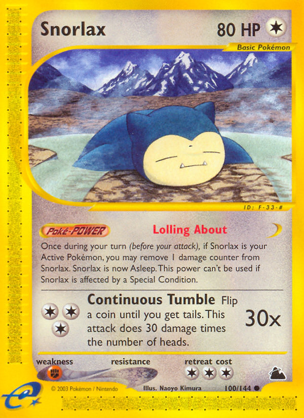 Snorlax (100/144) [Skyridge] | Dragon's Lair Comics and Fantasy Houston TX