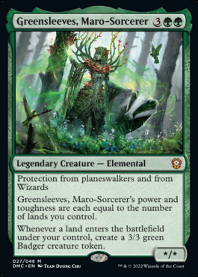 Greensleeves, Maro-Sorcerer [Dominaria United Commander] | Dragon's Lair Comics and Fantasy Houston TX