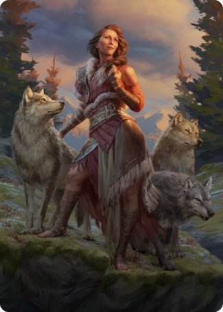 Arlinn, the Pack's Hope 1 Art Card [Innistrad: Midnight Hunt Art Series] | Dragon's Lair Comics and Fantasy Houston TX