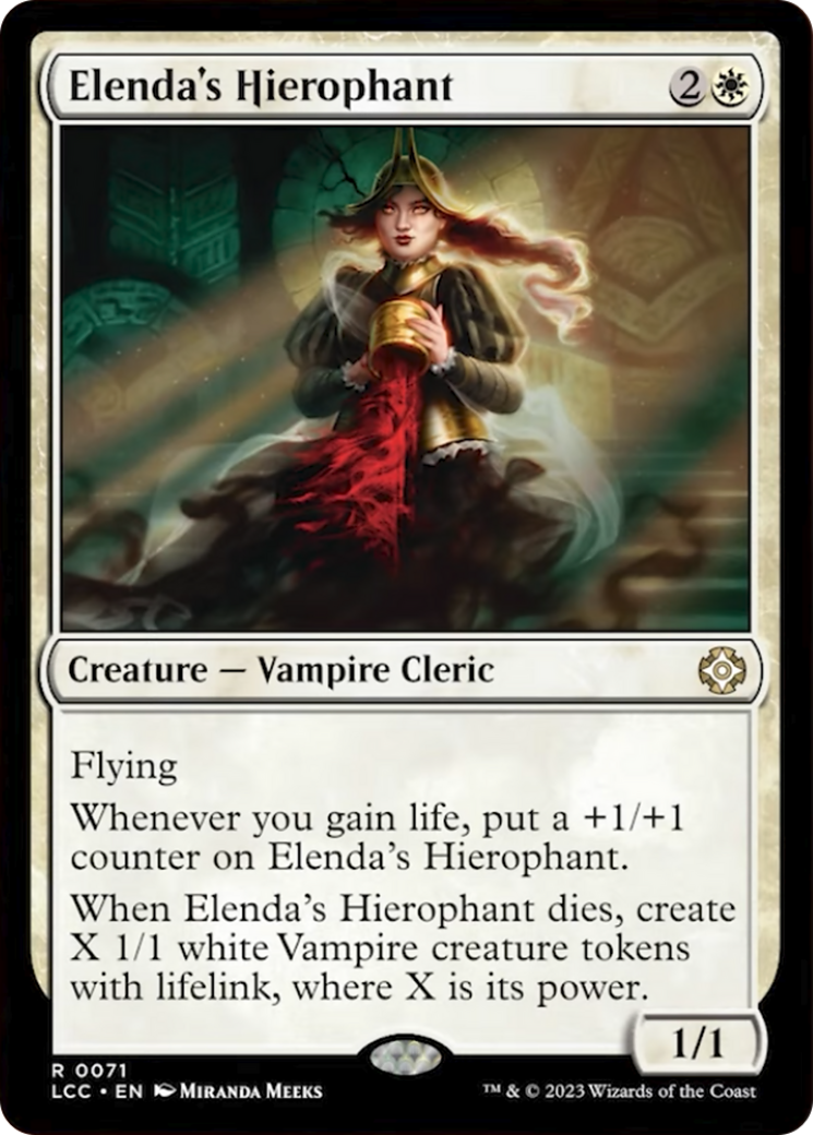 Elenda's Hierophant [The Lost Caverns of Ixalan Commander] | Dragon's Lair Comics and Fantasy Houston TX