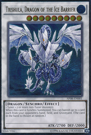 Trishula, Dragon of the Ice Barrier [AP08-EN001] Ultimate Rare | Dragon's Lair Comics and Fantasy Houston TX