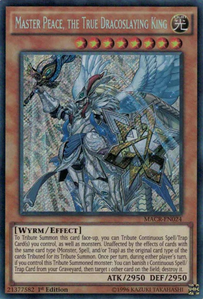 Master Peace, the True Dracoslaying King [MACR-EN024] Secret Rare | Dragon's Lair Comics and Fantasy Houston TX