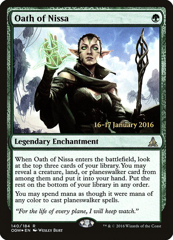 Oath of Nissa [Oath of the Gatewatch Prerelease Promos] | Dragon's Lair Comics and Fantasy Houston TX