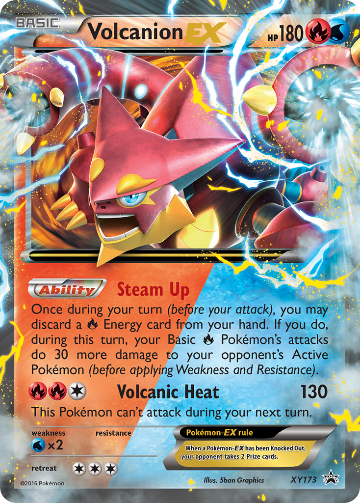 Volcanion EX (XY173) [XY: Black Star Promos] | Dragon's Lair Comics and Fantasy Houston TX