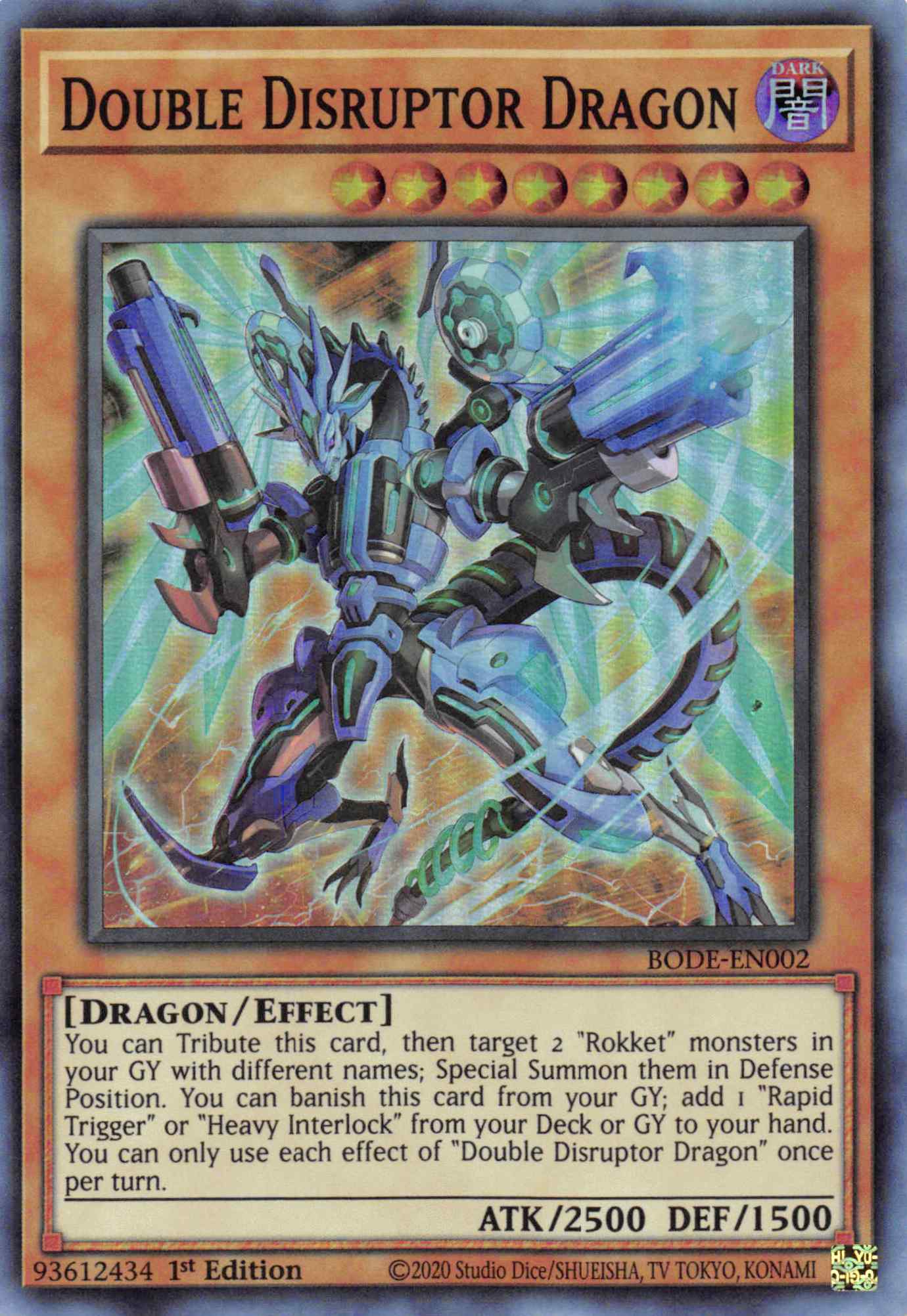 Double Disrupter Dragon [BODE-EN002] Super Rare | Dragon's Lair Comics and Fantasy Houston TX