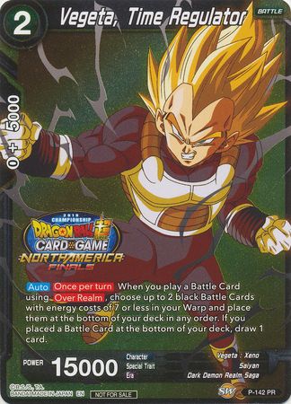 Vegeta, Time Regulator (Championship Final 2019) (Finalist) (P-142) [Tournament Promotion Cards] | Dragon's Lair Comics and Fantasy Houston TX