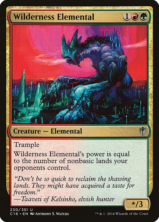 Wilderness Elemental [Commander 2016] | Dragon's Lair Comics and Fantasy Houston TX