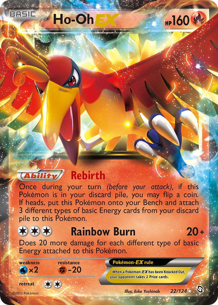 Ho-Oh EX (22/124) [Black & White: Dragons Exalted] | Dragon's Lair Comics and Fantasy Houston TX