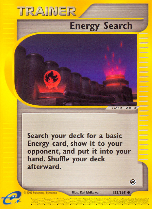 Energy Search (153/165) [Expedition: Base Set] | Dragon's Lair Comics and Fantasy Houston TX