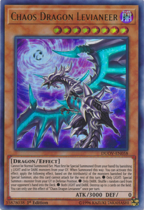 Chaos Dragon Levianeer [DUOV-EN058] Ultra Rare | Dragon's Lair Comics and Fantasy Houston TX