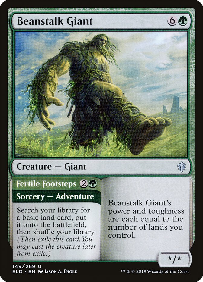 Beanstalk Giant // Fertile Footsteps [Throne of Eldraine] | Dragon's Lair Comics and Fantasy Houston TX