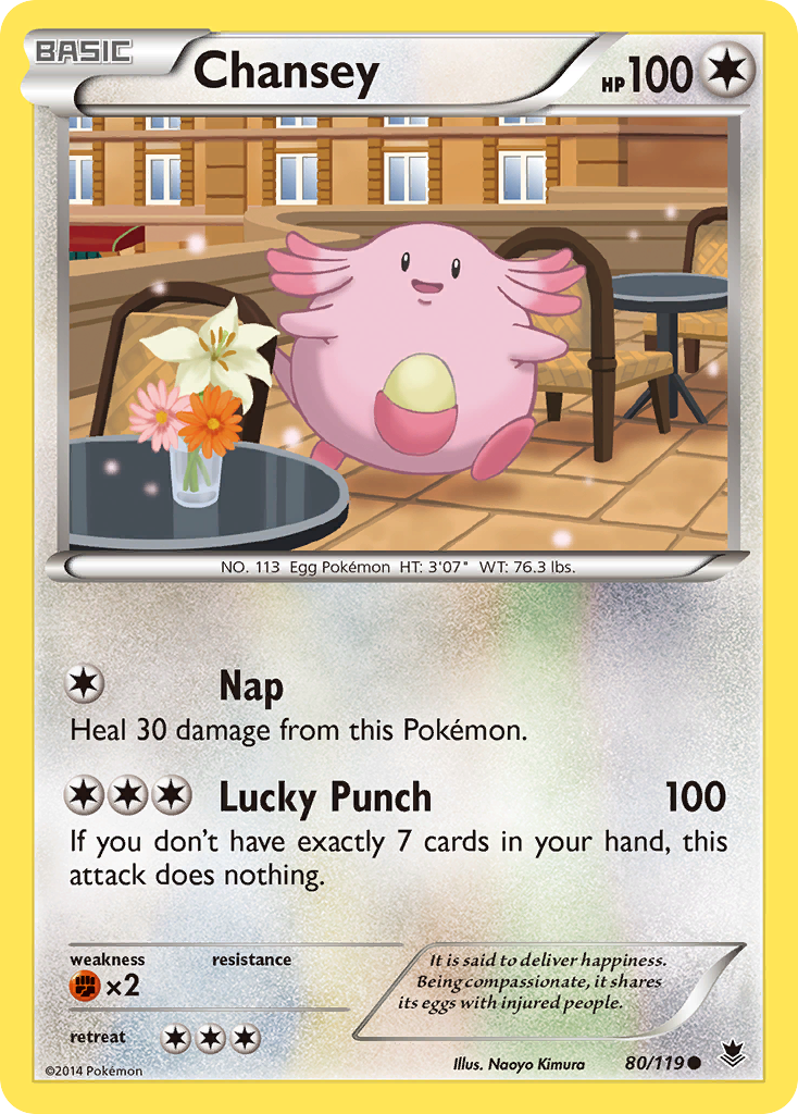 Chansey (80/119) [XY: Phantom Forces] | Dragon's Lair Comics and Fantasy Houston TX