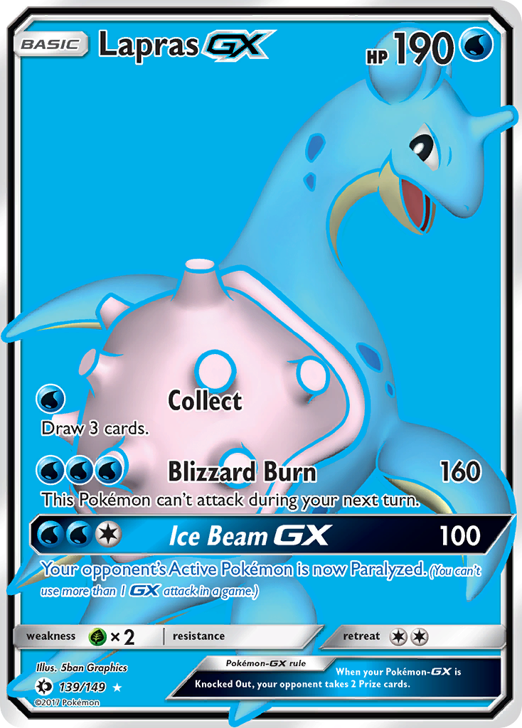 Lapras GX (139/149) [Sun & Moon: Base Set] | Dragon's Lair Comics and Fantasy Houston TX