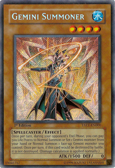 Gemini Summoner [TAEV-EN000] Secret Rare | Dragon's Lair Comics and Fantasy Houston TX