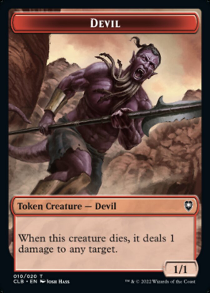 Devil Token [Commander Legends: Battle for Baldur's Gate Tokens] | Dragon's Lair Comics and Fantasy Houston TX