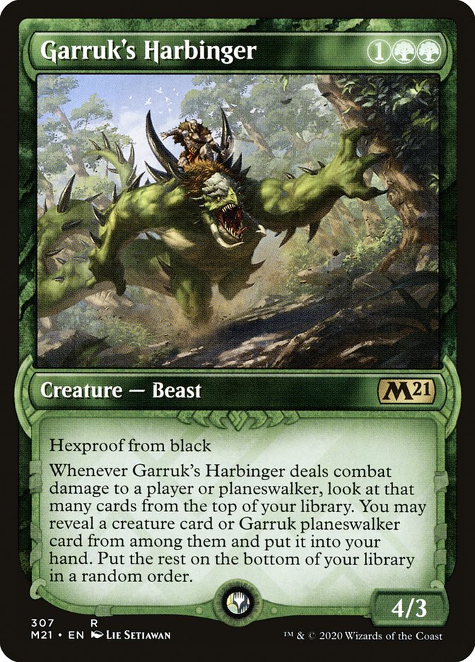 Garruk's Harbinger (Showcase) [Core Set 2021] | Dragon's Lair Comics and Fantasy Houston TX