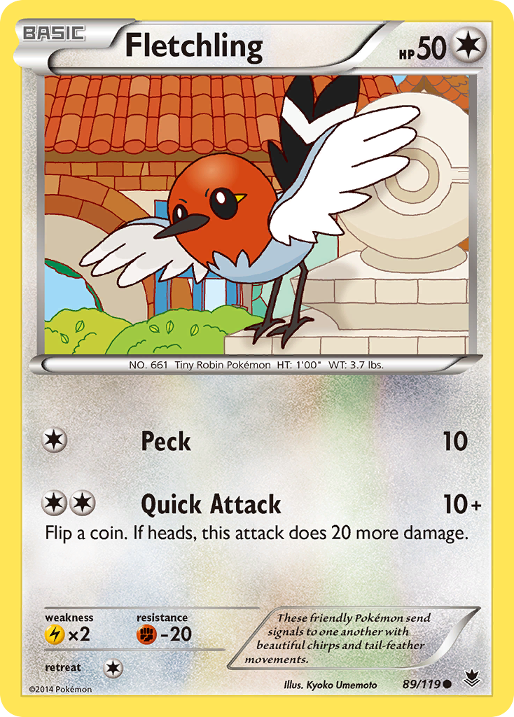 Fletchling (89/119) [XY: Phantom Forces] | Dragon's Lair Comics and Fantasy Houston TX