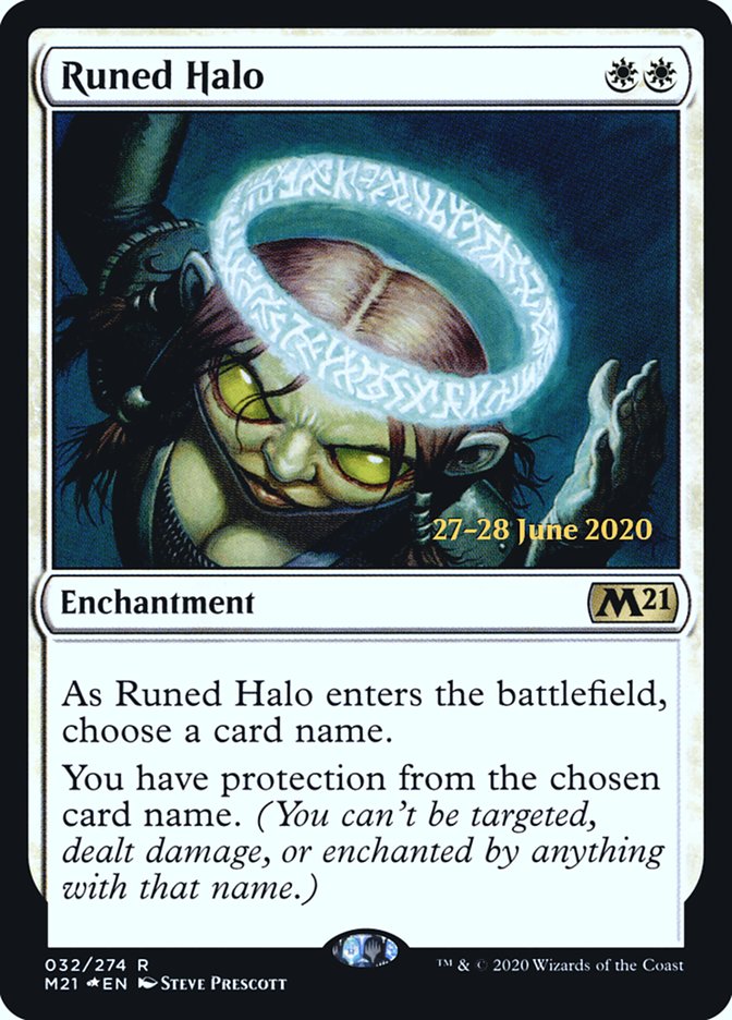 Runed Halo [Core Set 2021 Prerelease Promos] | Dragon's Lair Comics and Fantasy Houston TX