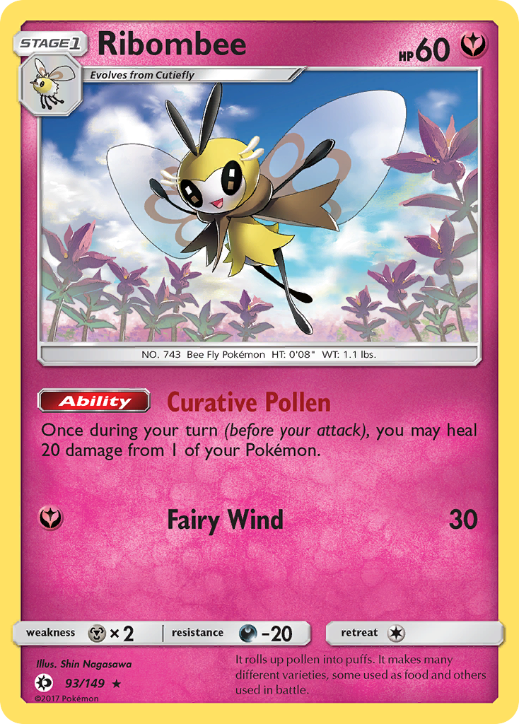 Ribombee (93/149) [Sun & Moon: Base Set] | Dragon's Lair Comics and Fantasy Houston TX