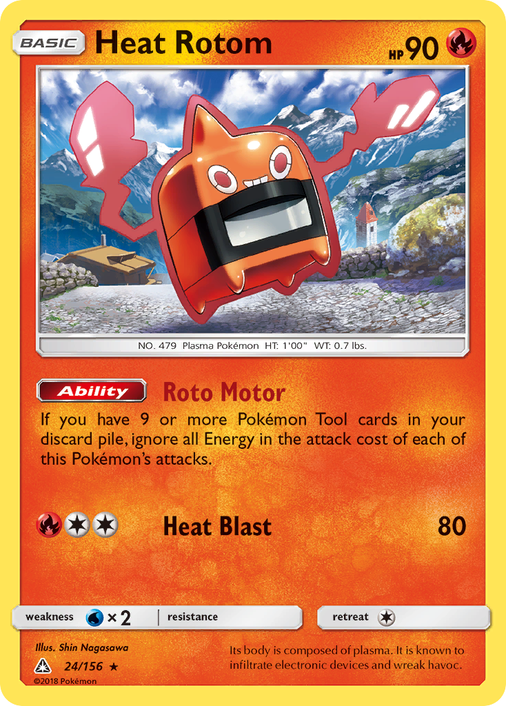 Heat Rotom (24/156) [Sun & Moon: Ultra Prism] | Dragon's Lair Comics and Fantasy Houston TX