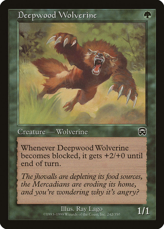 Deepwood Wolverine [Mercadian Masques] | Dragon's Lair Comics and Fantasy Houston TX