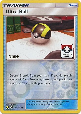 Ultra Ball (68a/73) (League Promo Staff) [Sun & Moon: Shining Legends] | Dragon's Lair Comics and Fantasy Houston TX