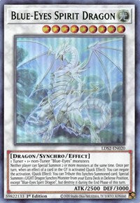 Blue-Eyes Spirit Dragon (Green) [LDS2-EN020] Ultra Rare | Dragon's Lair Comics and Fantasy Houston TX