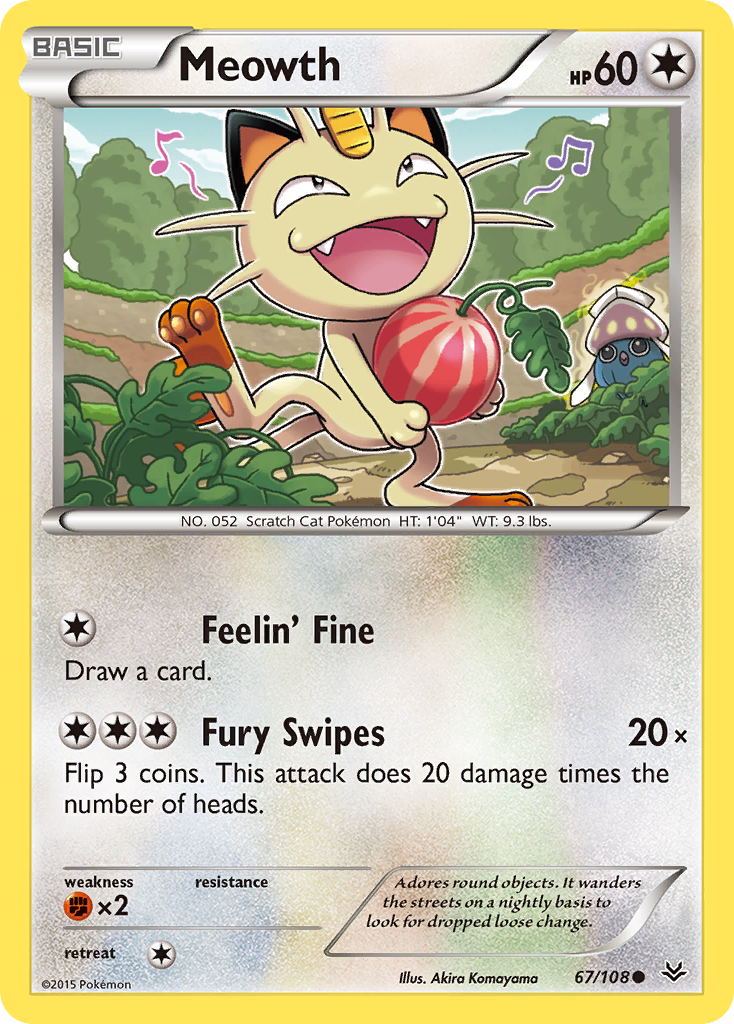 Meowth (67/108) [XY: Roaring Skies] | Dragon's Lair Comics and Fantasy Houston TX