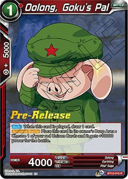 Oolong, Goku's Pal (BT10-016) [Rise of the Unison Warrior Prerelease Promos] | Dragon's Lair Comics and Fantasy Houston TX